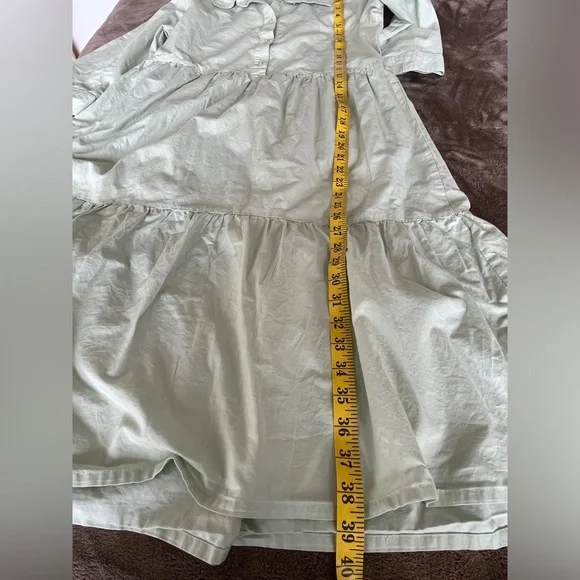 JDY shirt cotton dress with 3/4 sleeve in mint size 36 - Picture 11 of 14